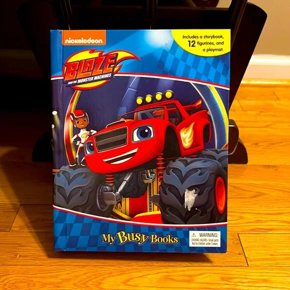 Rare Blaze Busy Book - Retails Amazon -$91.00. All 12 figurines and playmat. - Picture 1 of 3